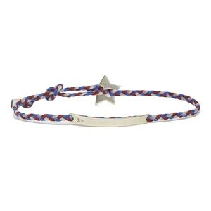 Scosha Red, White, and Blue Signature 4MM Bracelet in Sterling Silver